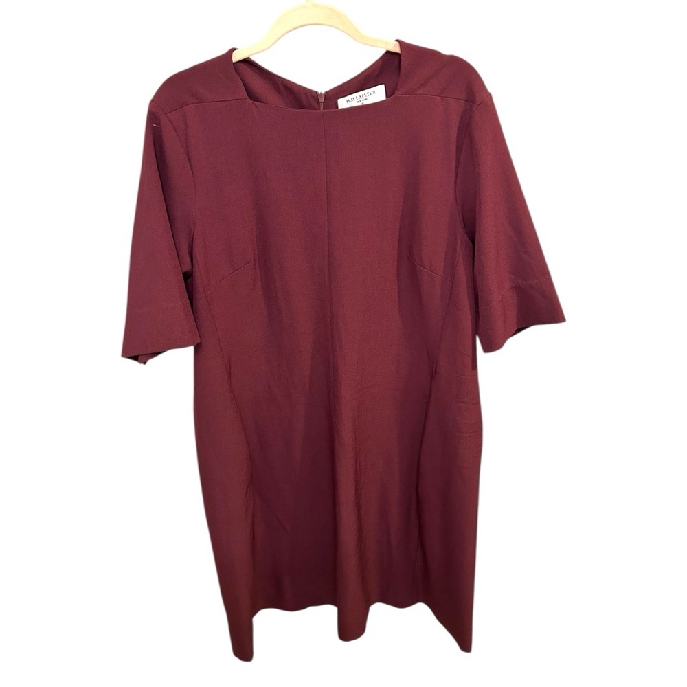M.M.LAFLEUR Sheath Dress Maroon Size 16 EUC Y0873